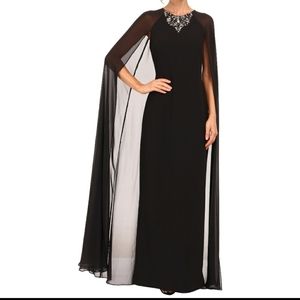 Gorgeous Vince Camuto Chiffon Cape Dress